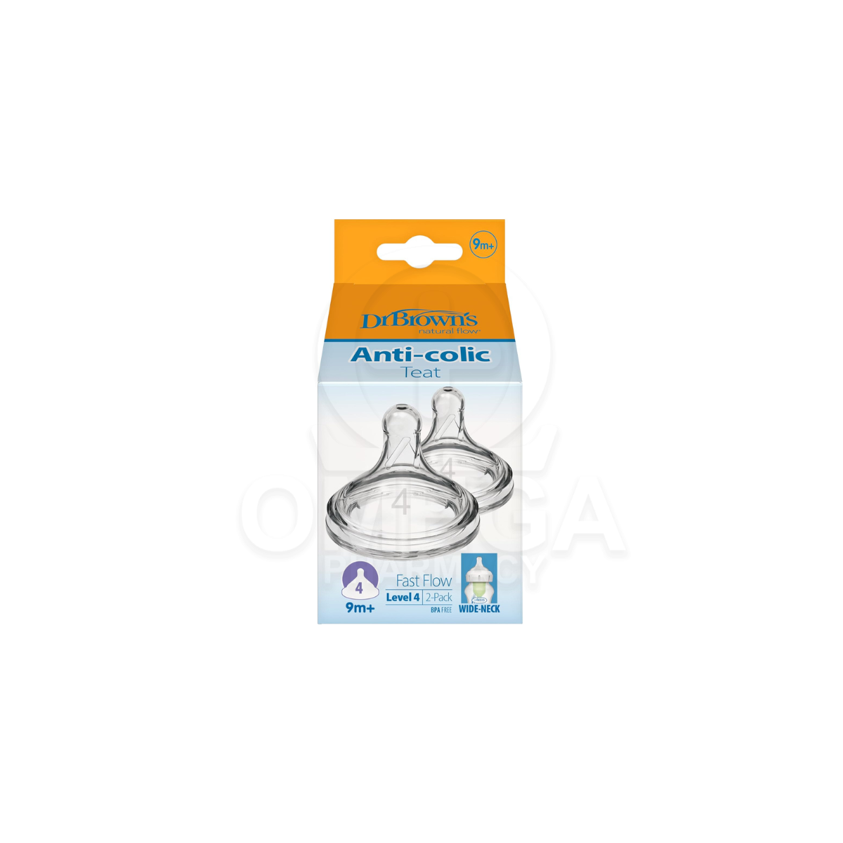 DR.BROWNS Natural Flow Anti-Colic Teat Θηλές Σιλικόνης Γρήγορης Ροής 9m+ 2τμχ. DR.BROWNS Natural Flow Anti-Colic Teat Θηλές Σιλικόνης Γρήγορης Ροής 9m+ 2τμχ.